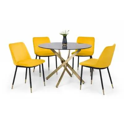 Delaunay Dining Chair Mustard