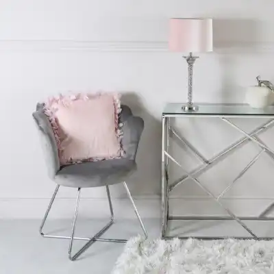 Silver Shell Back Dining Chair