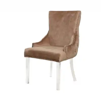 Champagne Dining Chair Steel Legs