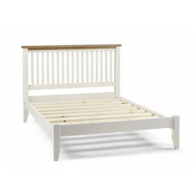 Painted and Solid Oak Profiled Top 3ft Low End Bed