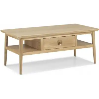 Skye Natural Oak Coffee Table With Drawer