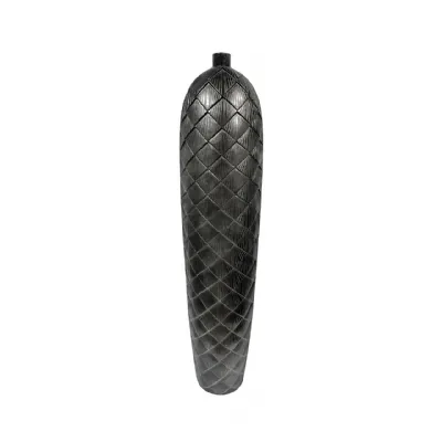 94cm Gunmetal Grey Polyresin Vase