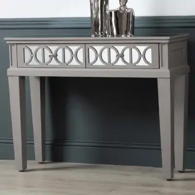 Grey Wood Console Table