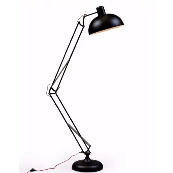 Black Large Desk Style Adjustable Floor Lamp