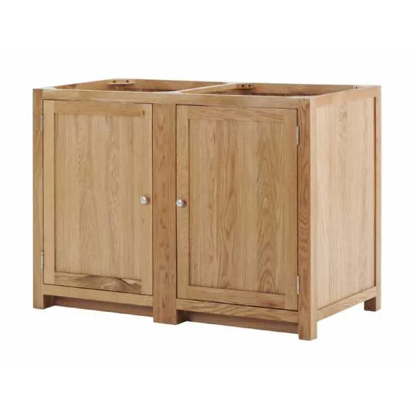 Handmade Oak Kitchens 1 Door Corner Cabinet With 2 shelves