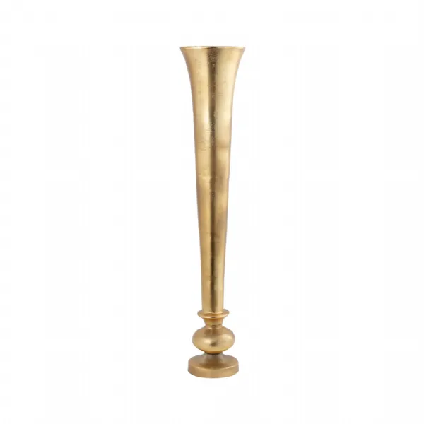 Gold Fluted Vase 100cm Tall