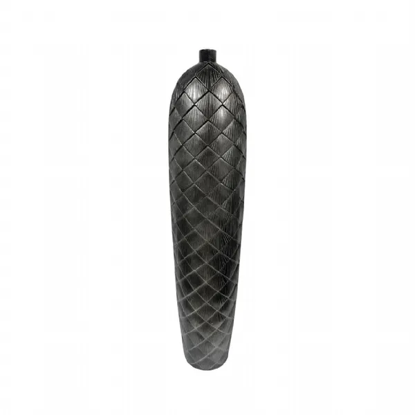 94cm Gunmetal Grey Polyresin Vase