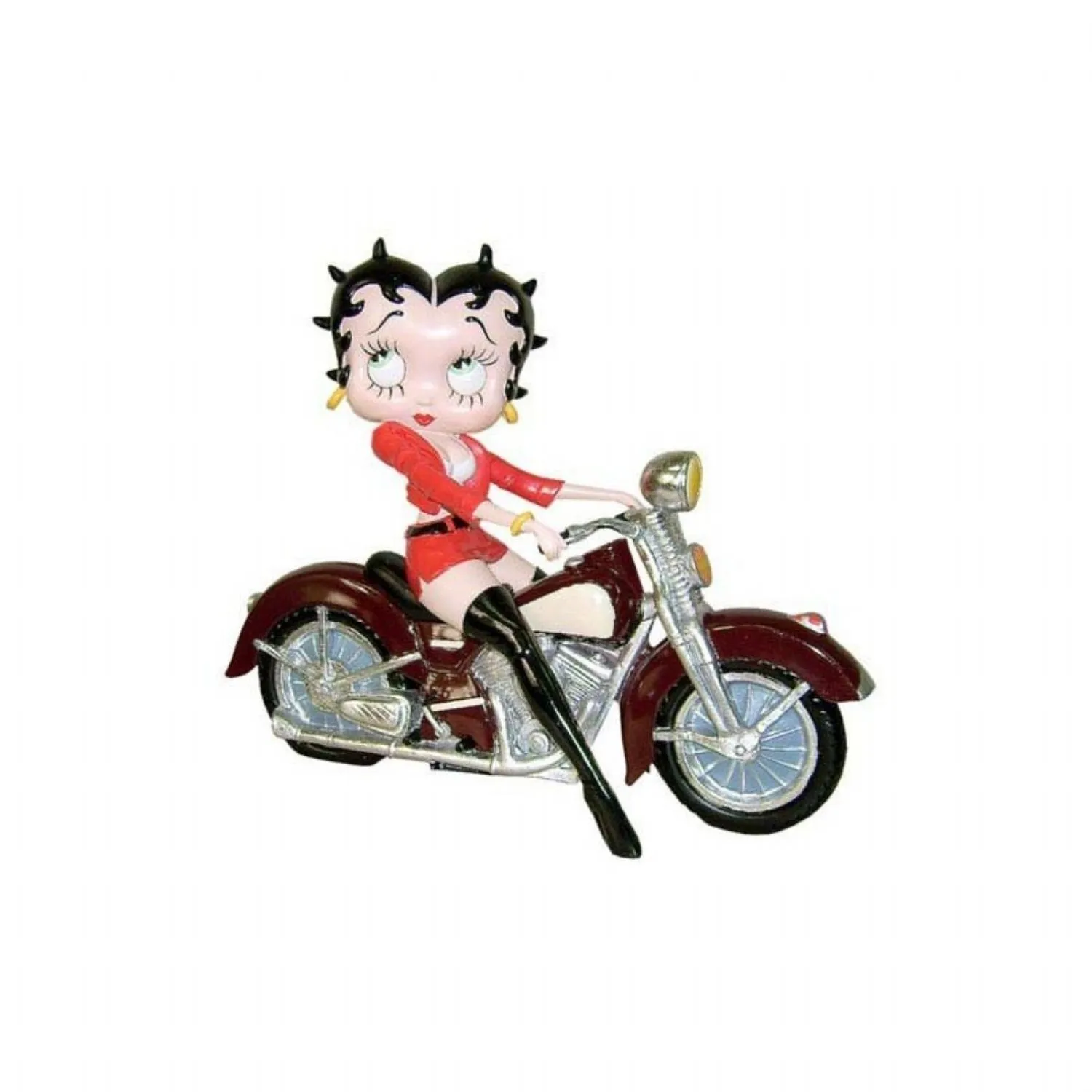 Betty Boop on Motorbike Red Jacket