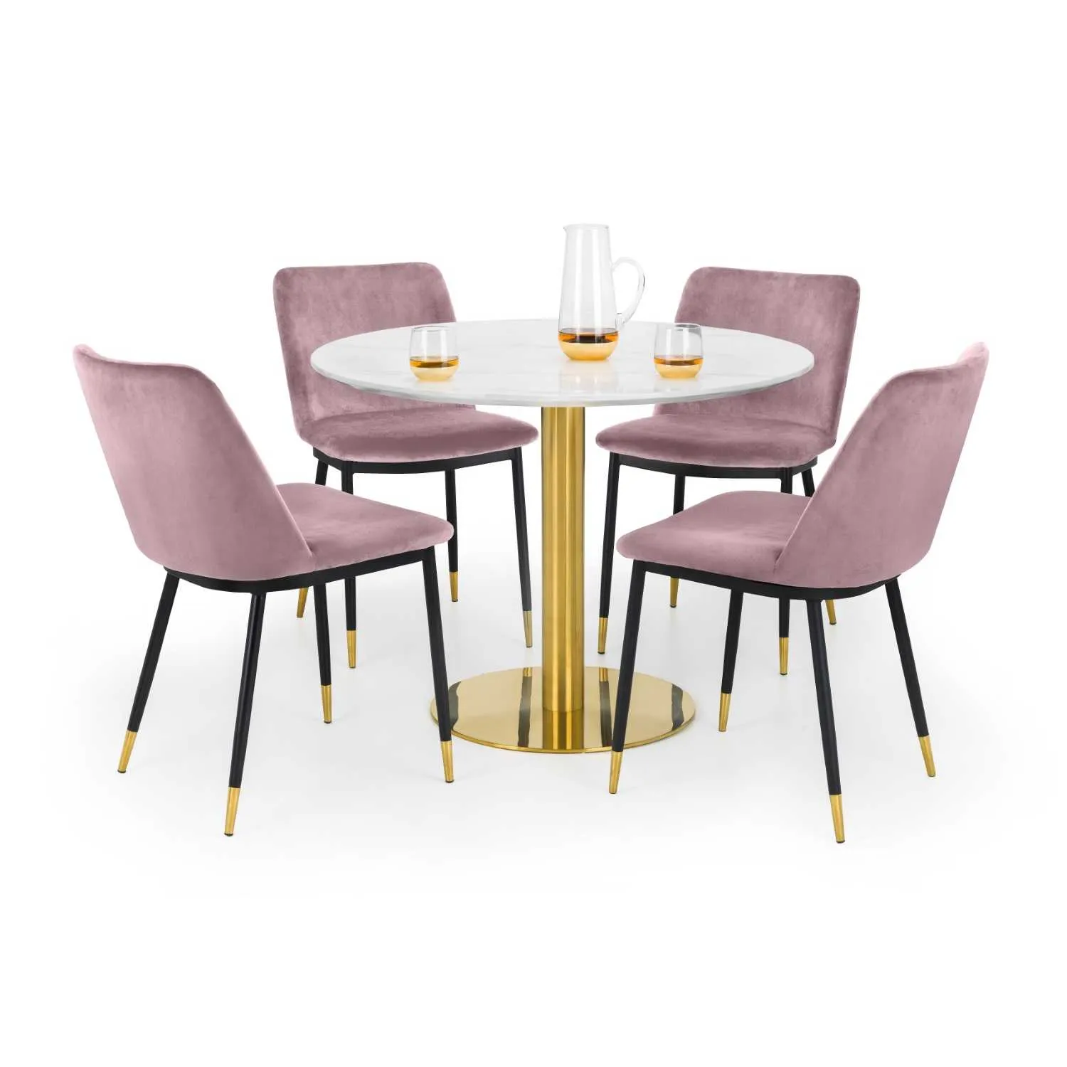 Delaunay Dining Chair Dusky Pink