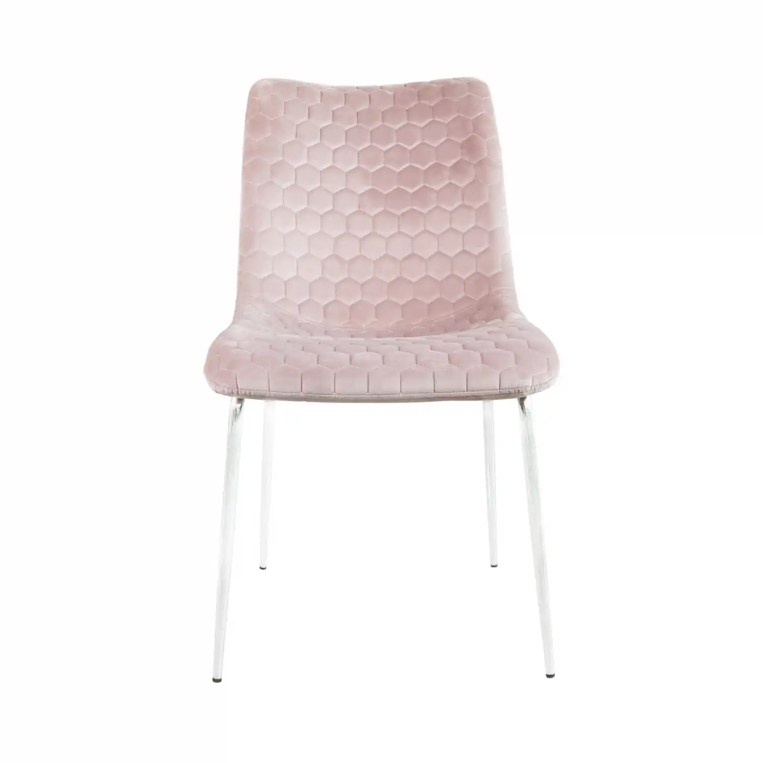 Pink Dining Chair Chrome Legs