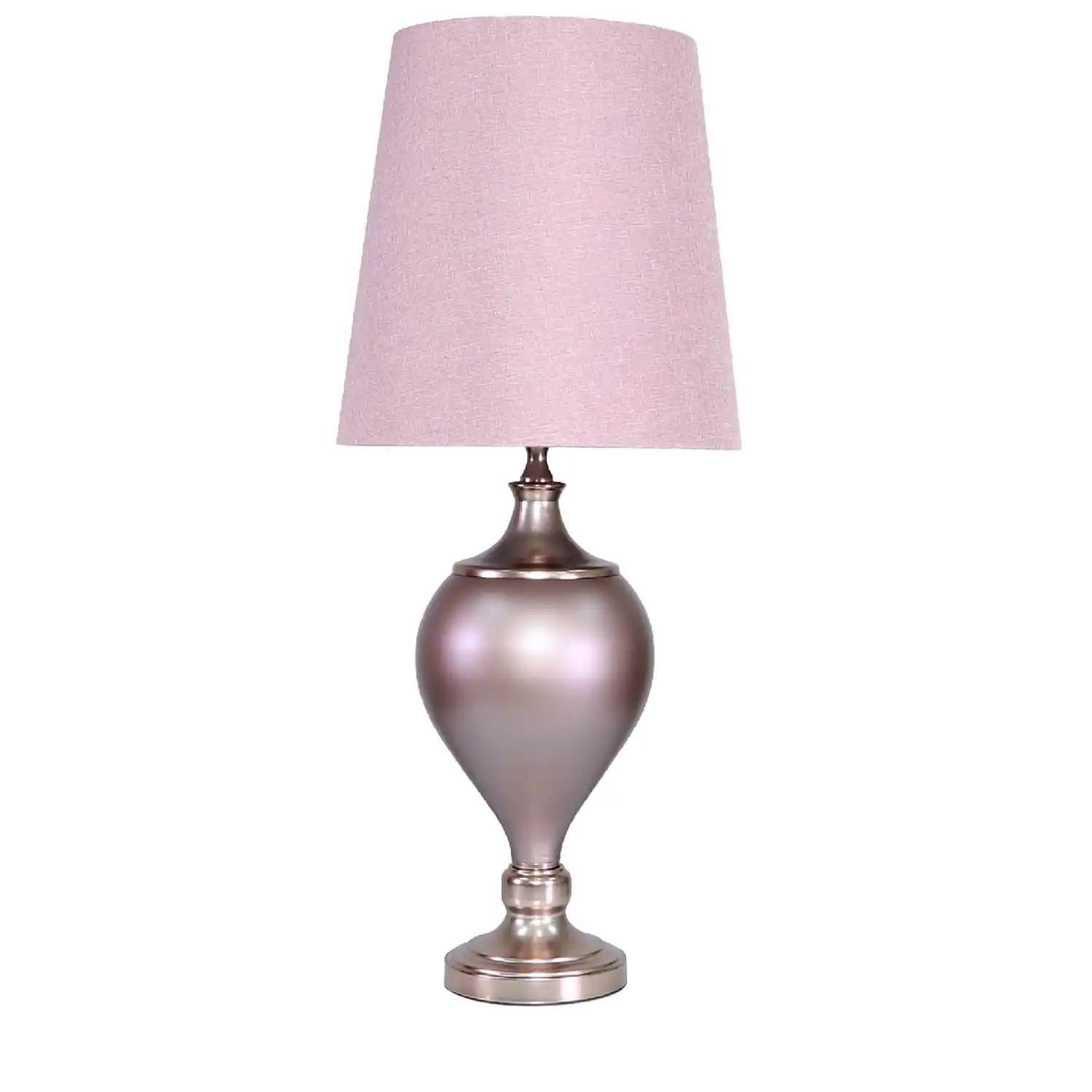 Rose Gold Matte Regal Lamp Blush Pink Shade