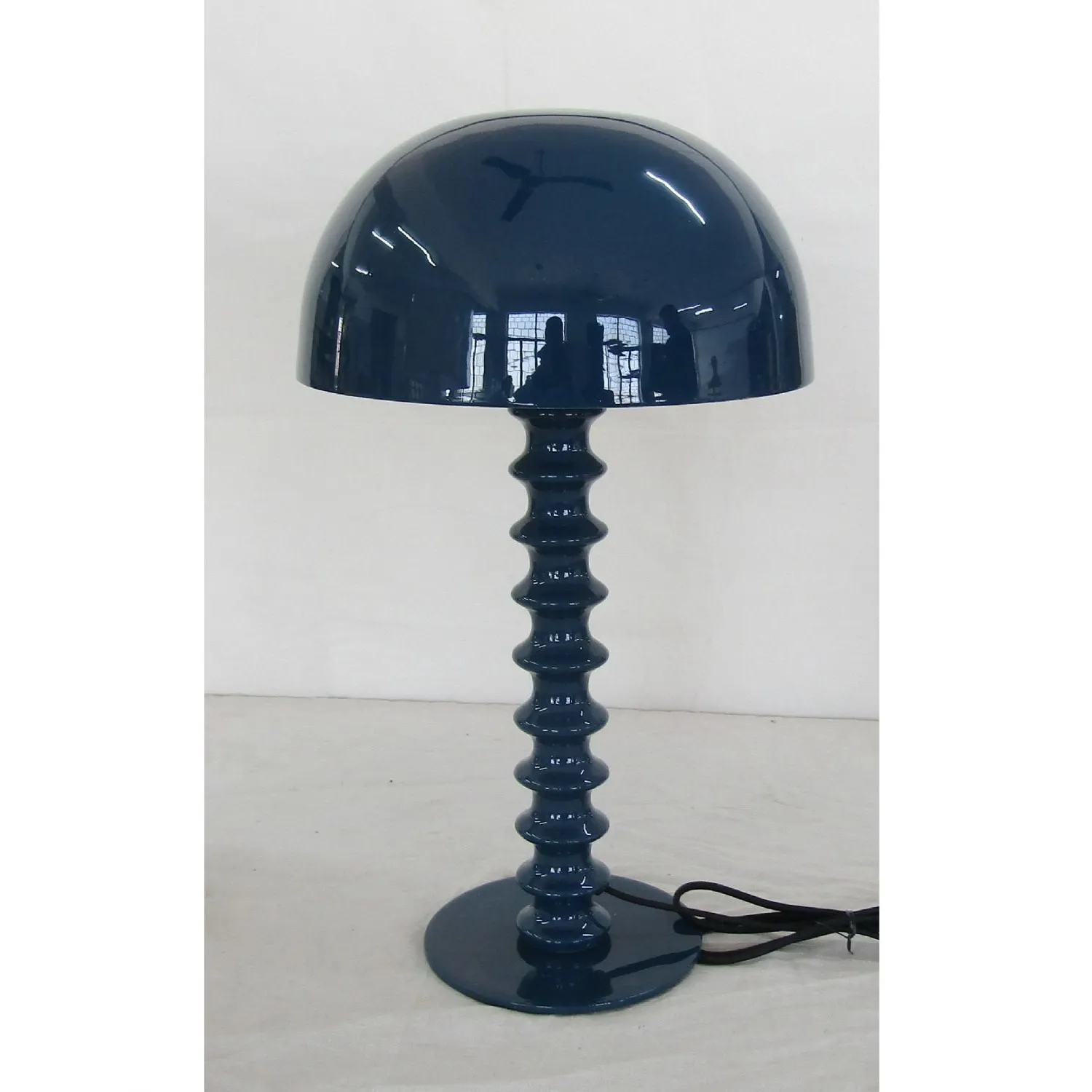Indigo Large Ribbed Table Lamp