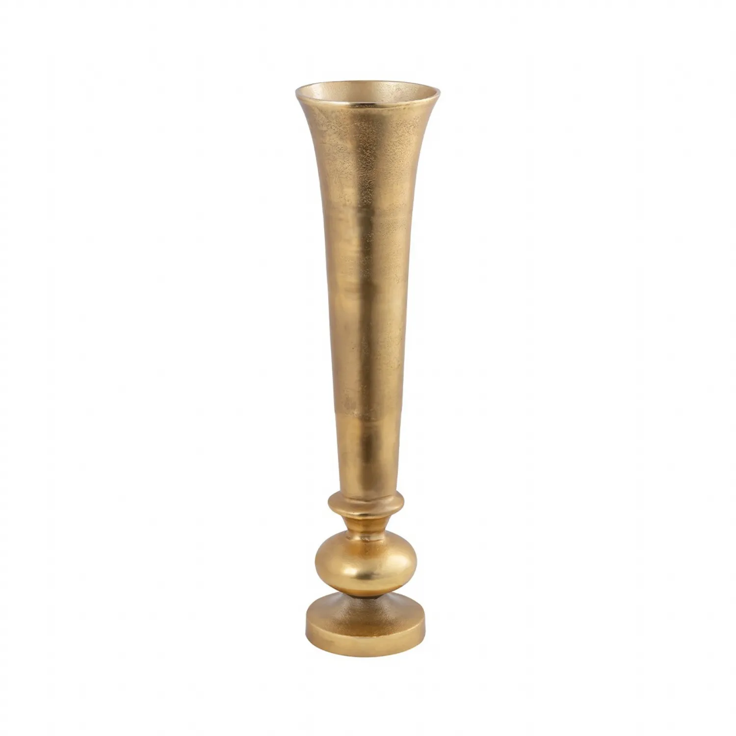 69cm Fluted Gold Vase