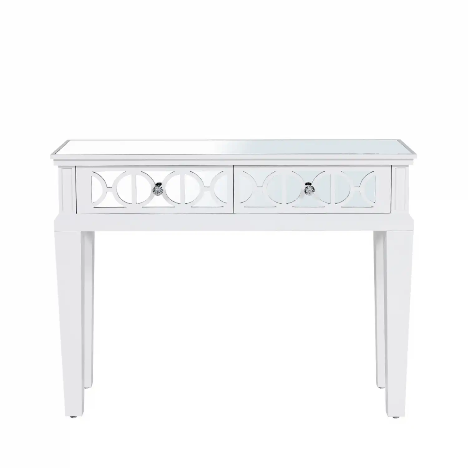 White Wood Console Table