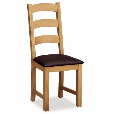 Light Oak Ladder Back Dining Chair