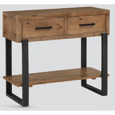Rustic Solid Pine Console Table