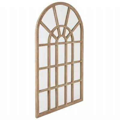 Copgrove Collection Arched Paned Wall Mirror