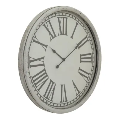 Embossed Wall Clock With Glass