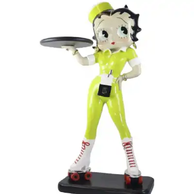 Betty Boop 3ft Yellow Waitress On Roller Skates