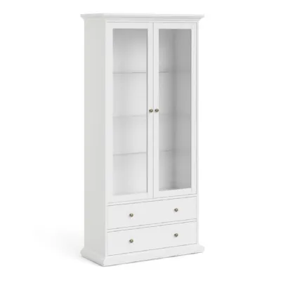 Paris China cabinet in White
