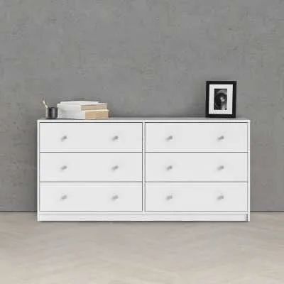 Chest of 6 Drawers (3+3) in White