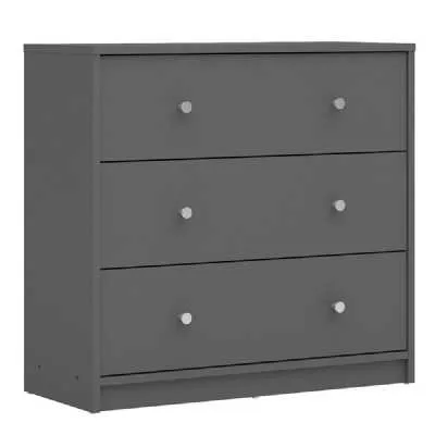 Chest of 3 Drawers in Grey