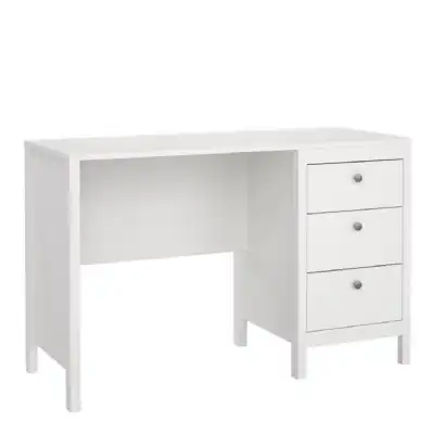 Madrid Desk 3 drawers White