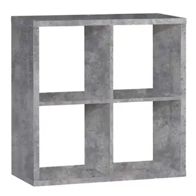 Mauro 2x2 Storage Unit in Concrete Grey