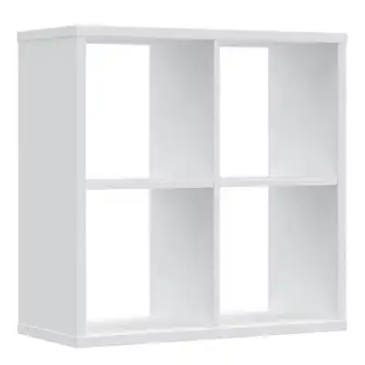 Mauro 2x2 Storage Unit in White High Gloss White