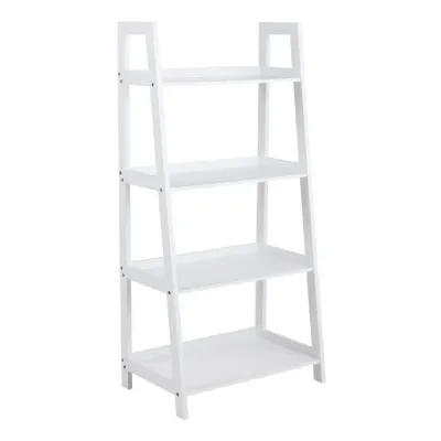 Wally Bookcase with 4 Shelves in White