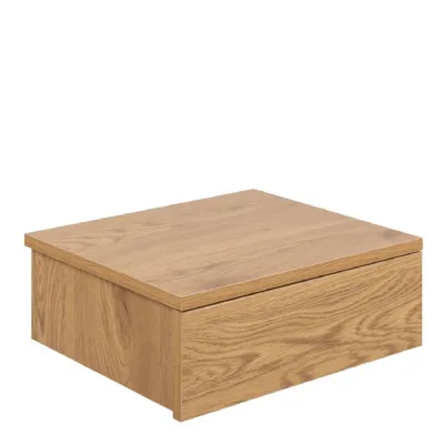 Avignon Square Bedside Table with 1 Drawers in Oak