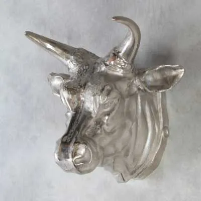 Medium Polished Aluminium Bull Wall Head