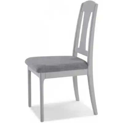 Banstead Oak And Grey Painted Upholstered Dining Chair Pair