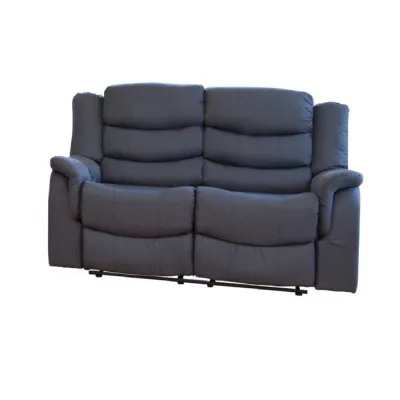 Textured Fabric 2 Seater Recliner Sofa