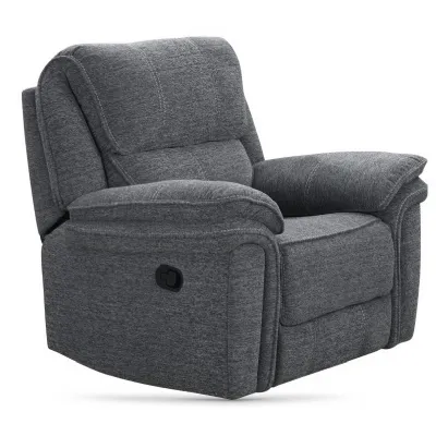 Grey Fabric Recliner Chair