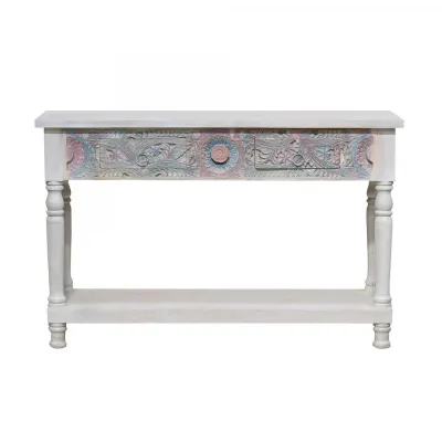Hand Carved Console Table