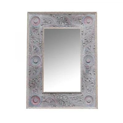 Hand Carved Mirror