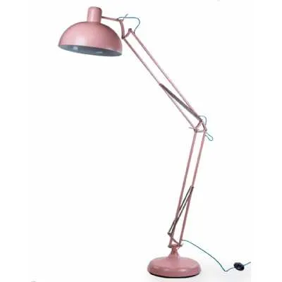 Matt Pink Extra Large Classic Desk Style Floor Lamp