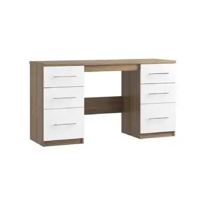 Catalina Double Pedestal 6 Drawer Dressing Table