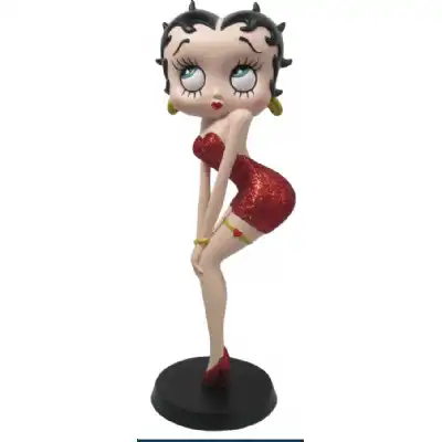 Betty Boop Classic Pose Red Glitter