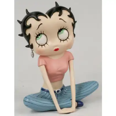 Betty Boop Sitting Cross Legged