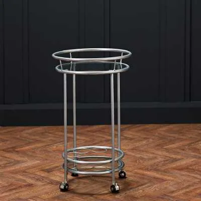 Collins Drinks Trolley Silver