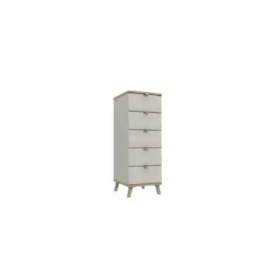 Durant 3 Colour 5 Drawer Narrow Chest