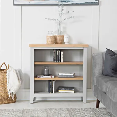 EA Dining Grey Small wide bookcase