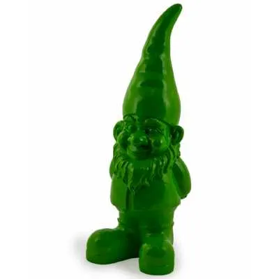 Giant Bright Green Gnome Figure