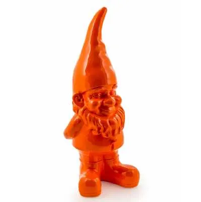 Large Orange Standing Gnome