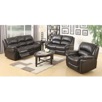 Leather Air 2 Seat Manual Reclining Sofas