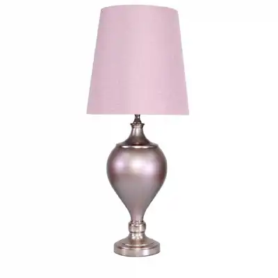 Rose Gold Matte Regal Lamp Blush Pink Shade