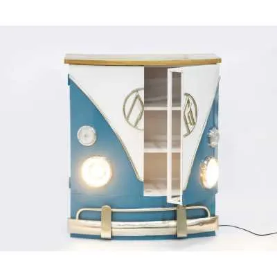 Retro VW Camper Van 2 Door Cabinet With Lights