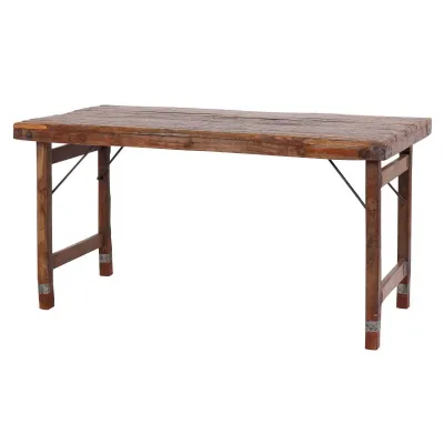 1.5m Vintage Wooden Folding Table